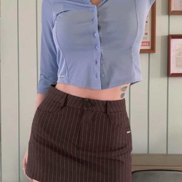 [단종새상품][초특가] 페일제이드 스판덱스 카라티 스카이블루