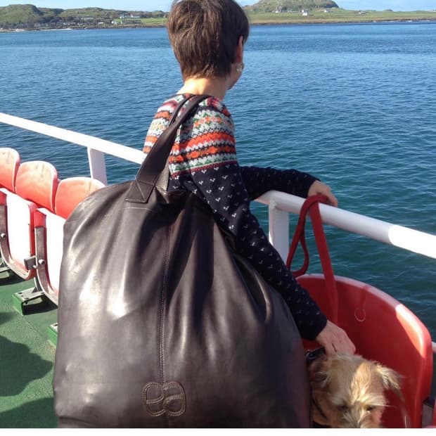 프랑스 Paris 핸드메이드 램스킨 빅 백