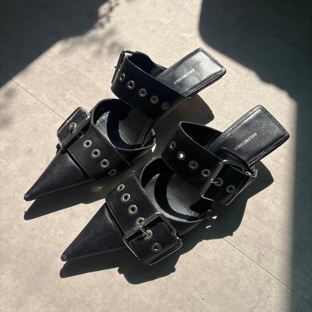 balenciaga 발렌시아가 버클 나이프 뮬 36