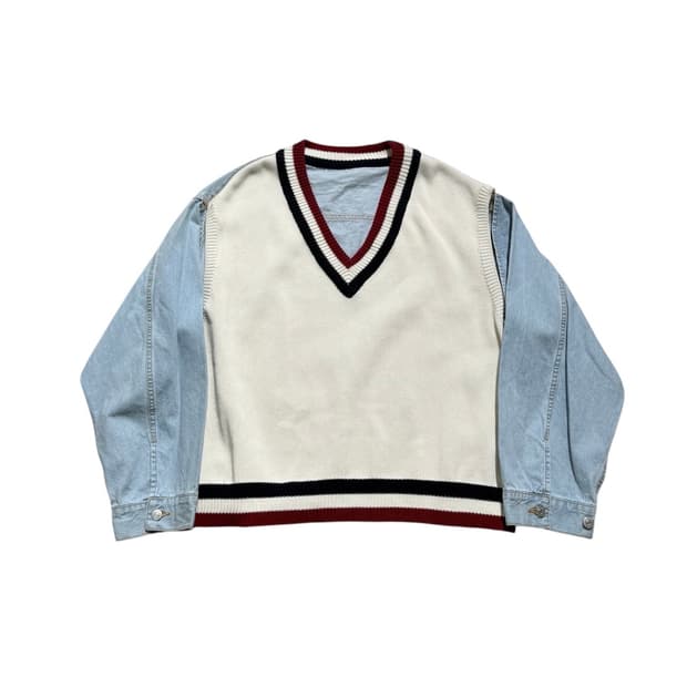 미스터 젠틀맨 하이브리드 도킹 데님 베스트