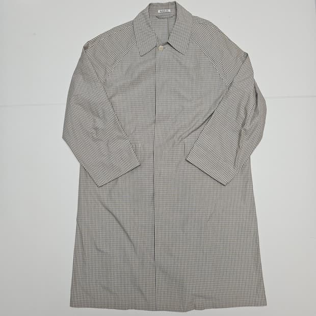 (무료배송) 오라리 핀스 웨더 클로스 체크 코트 - 4사이즈