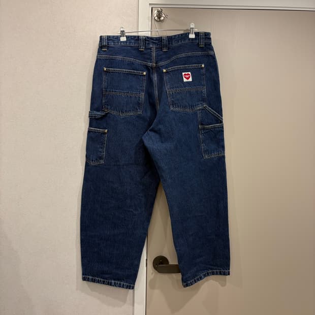 칼하트wip 더블니 카펜더 데님 L