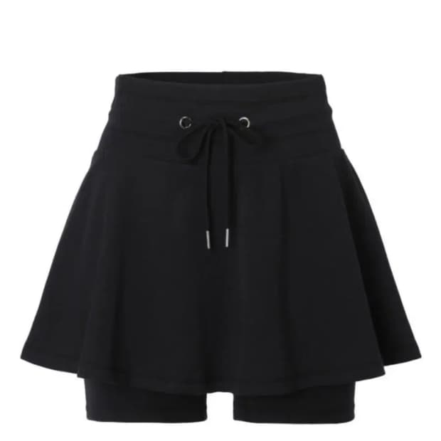 (흰,검 둘다판매)쓰리타임즈 바바라 스커트 팬츠 바지 블랙, 화이트 M