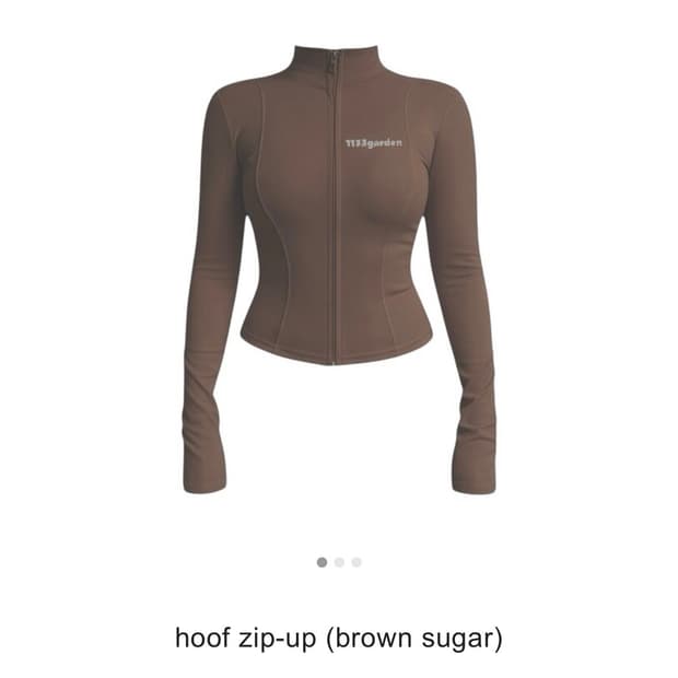 구해요) 1133garden hoof zip-up brown sugar