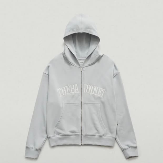 더바넷 후드집업 페일블루