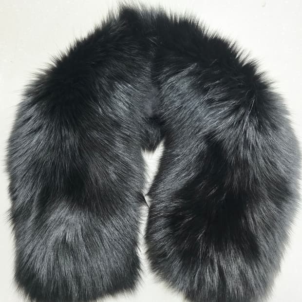 블랙 폭스 털 목도리 워머