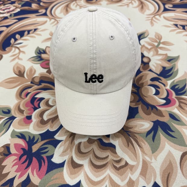 리 Lee 베이직 로고 볼캡(베이지)