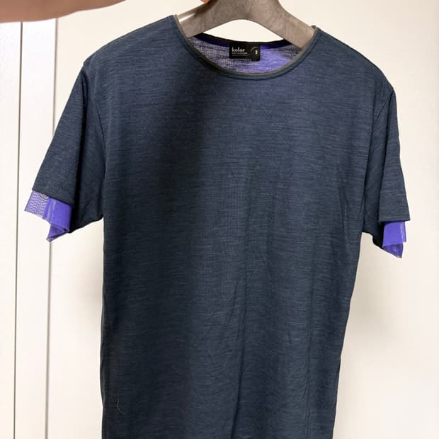 Kolor 레이어드 반팔티