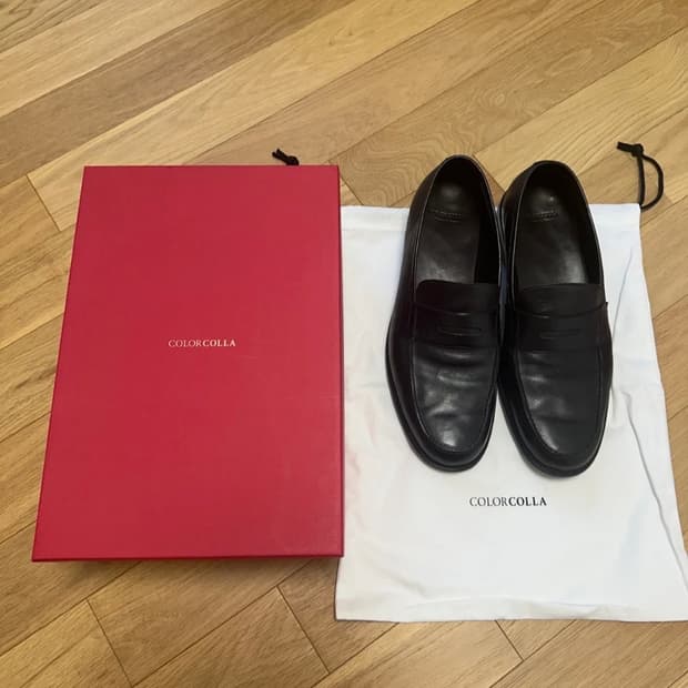 새상품) 컬러콜라 10008 BK 말가죽 로퍼 285mm