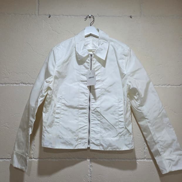 강혁 에어백 자켓 오프 화이트 라지 새상품