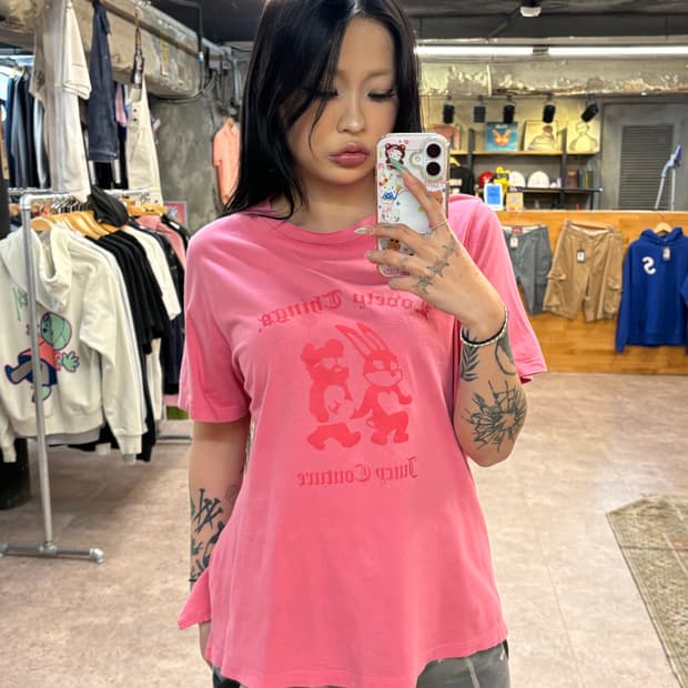 주씨꾸뛰르 핑크 반팔티 #csz4336