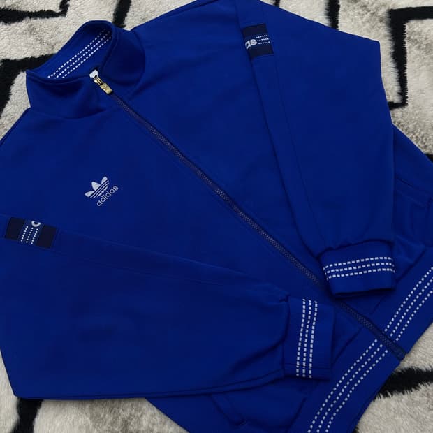 [L]90s 아디다스 데상트 올드스쿨 트랙탑 져지/블루