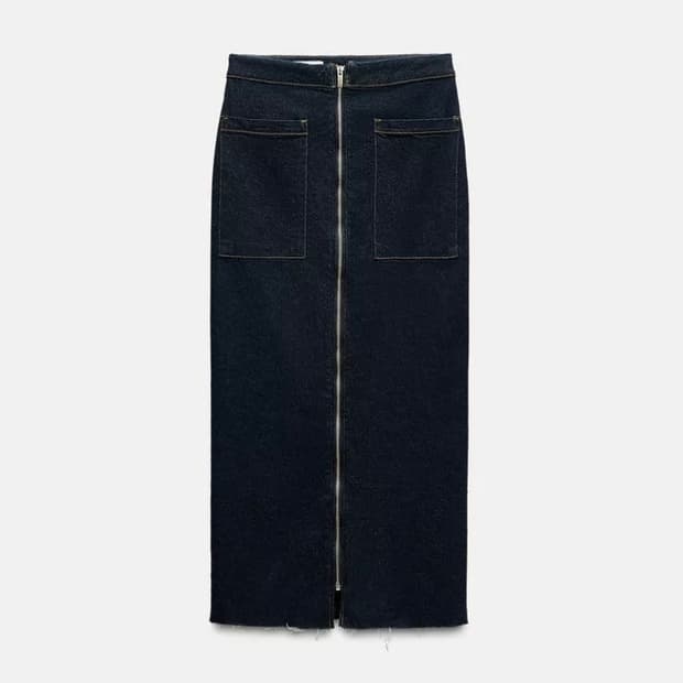 (택부착 새상품) ZARA denim long skirt 자라 스커트