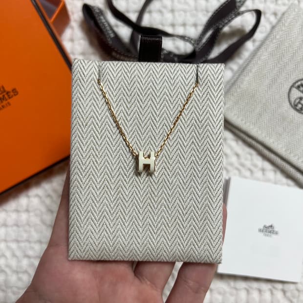 (당일배송 풀구성) 에르메스 팝아슈 화이트/로즈골드