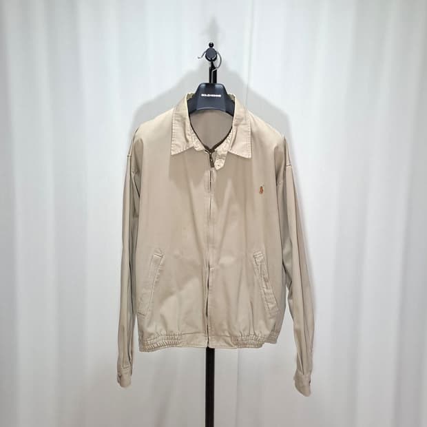 (택포) 폴로 랄프로렌 베이지 베이포트 블루종 자켓 L B679