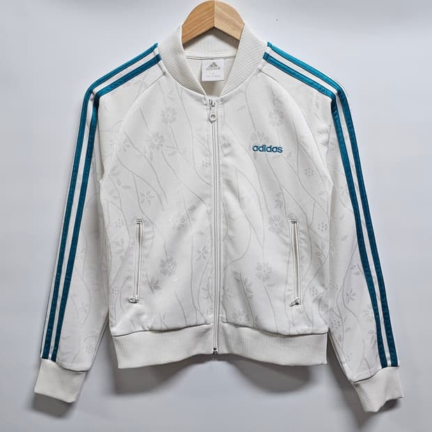 아디다스 여성 플라워 자카드 져지 85