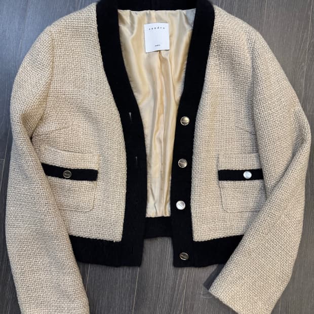 산드로 트위드 자켓