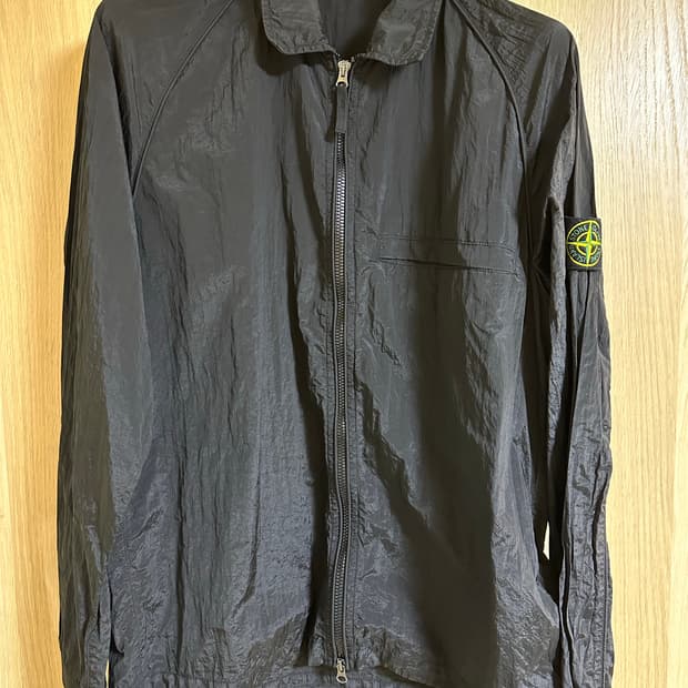 스톤아일랜드 나일론 메탈 오버셔츠 자켓