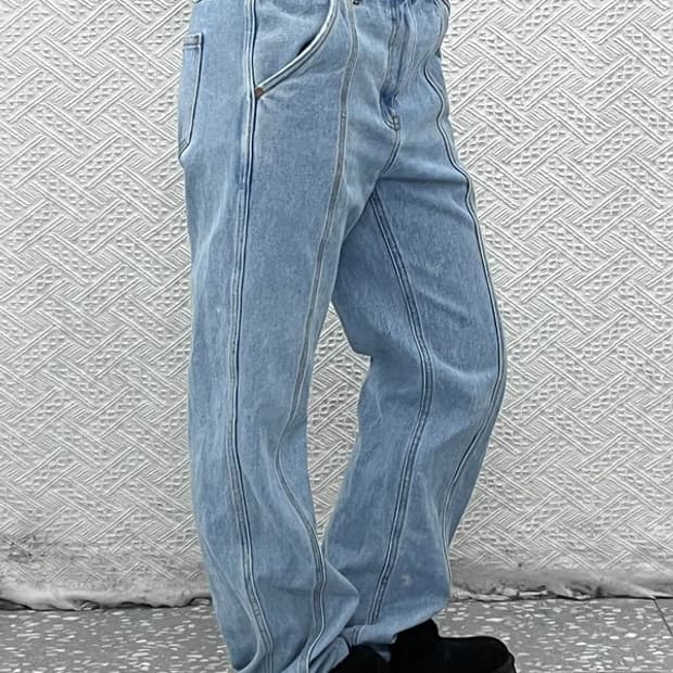 앤더슨벨 빈티지 캐주얼 절개라인 데님팬츠 M C07871