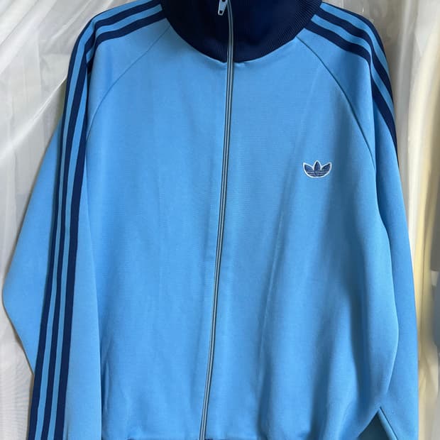 아디다스 80’s 서독제 스카이블루 져지