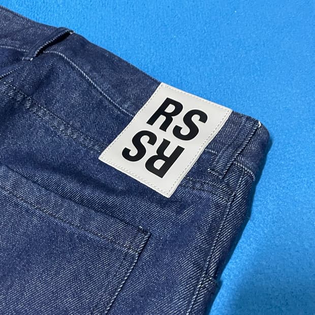 라프시몬스 19AW 레귤러 핏 데님 진