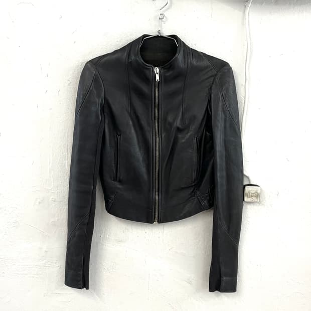 릭오웬스 2004FW 램스킨 레더 다트 자켓