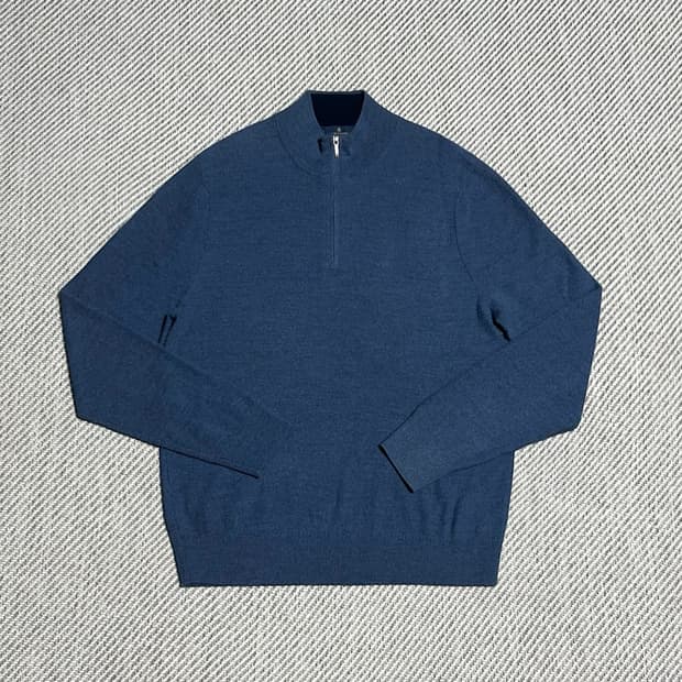 [L] Brooks brothers 브룩스 브라더스 반집업 니트