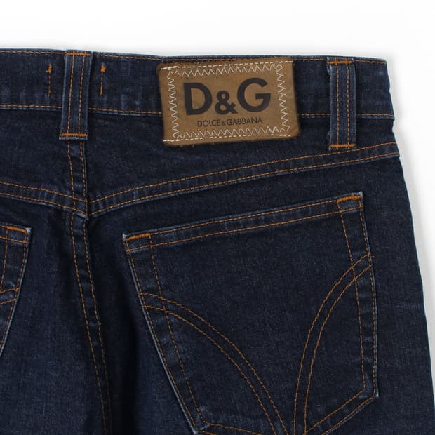 돌체앤가바나 D&G 빈티지 슬림 중청 데님 팬츠