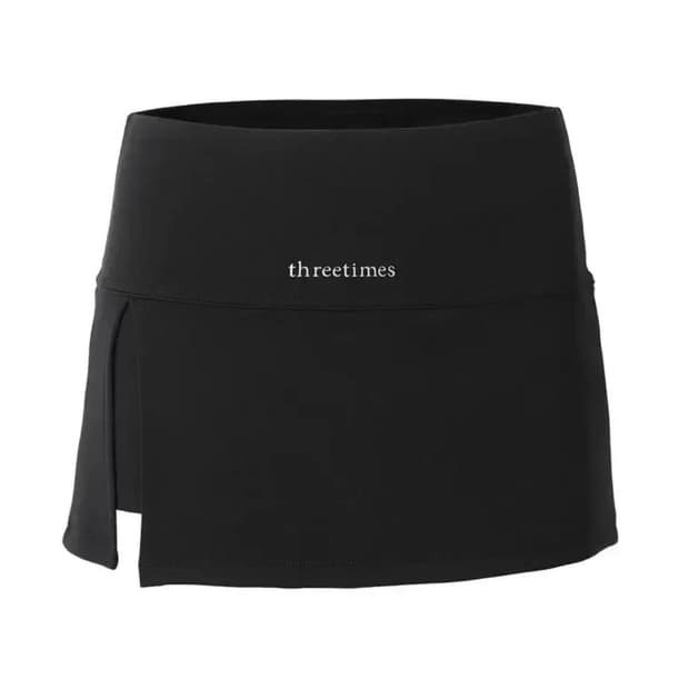 쓰리타임즈 threetimes Athletic Slit Skirt S