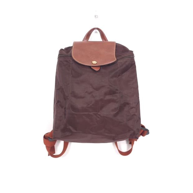 LONGCHAMP 르 플리아쥬 나일론 백팩 브라운