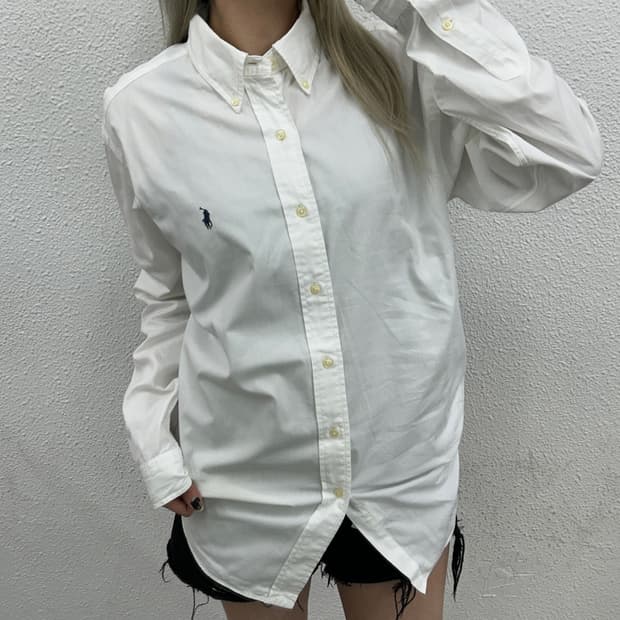 폴로 랄프로렌 네이비포니 화이트 셔츠
