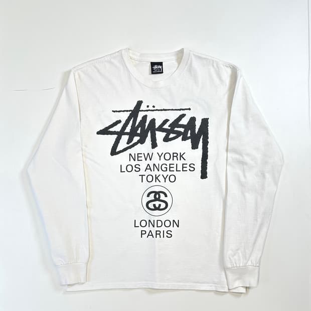 스투시 월드투어 롱슬리브 티셔츠