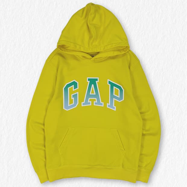갭 옐로우 후드티