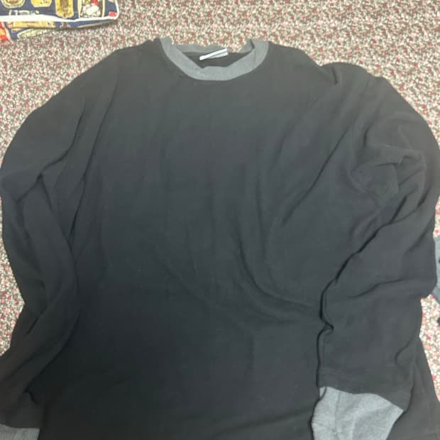 엠오오 소프트 레이어드 롱슬리브 - 블랙