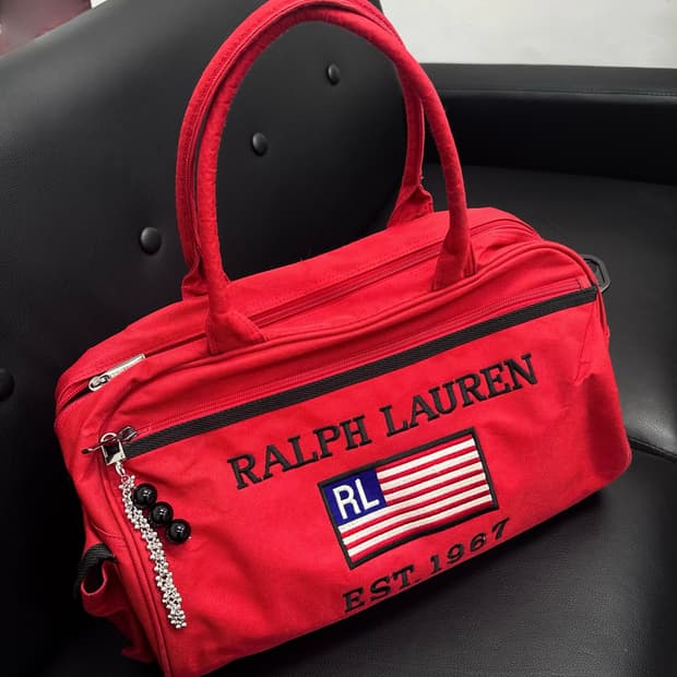 폴로 빈티지레드 보스턴백