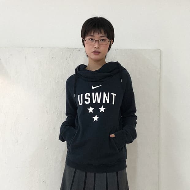 나이키 카울넥 풋볼 후드집업 