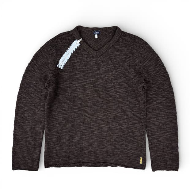 00's 아르마니 진스 리버시블 집 스웨터