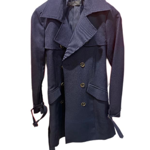 blue angel 네이비 트렌치코트