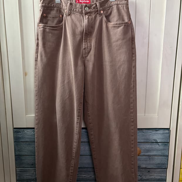 슈프림 배기진 라이트 브라운 30 사이즈