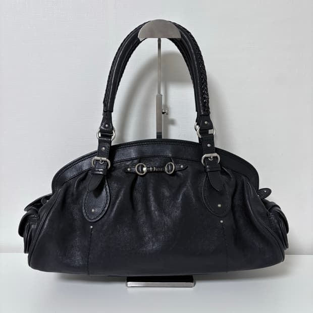 디올 사이드포켓 레더숄더백