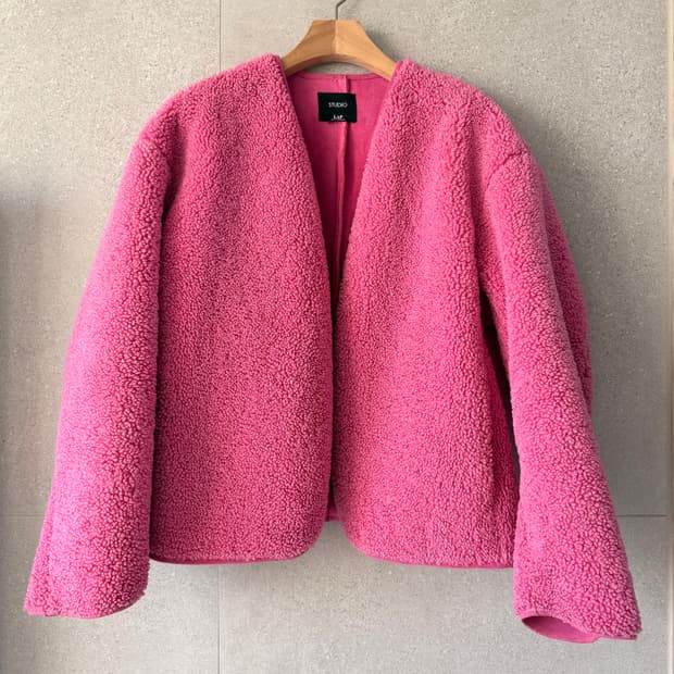 뽀글이 자켓 오버핏 랩 스튜디오