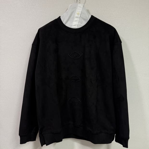 벨벳 사이드 트임 맨투맨 