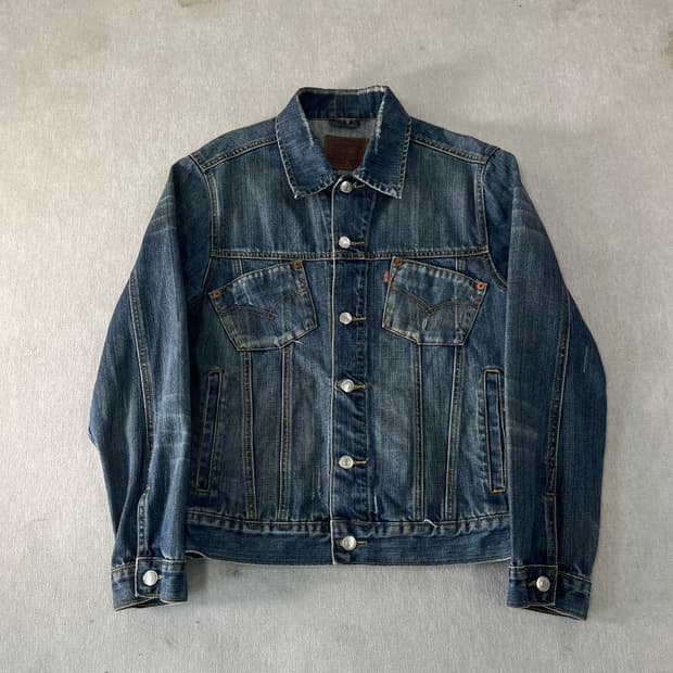W 95 리바이스 USA 501 데님 트러커 자켓