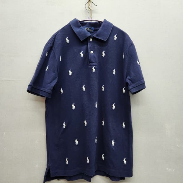 폴로랄프로렌 멀티포니 로고 반팔카라 S