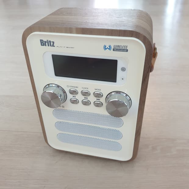 브리츠 BA-C7 블루투스 라디오 스피커 우드