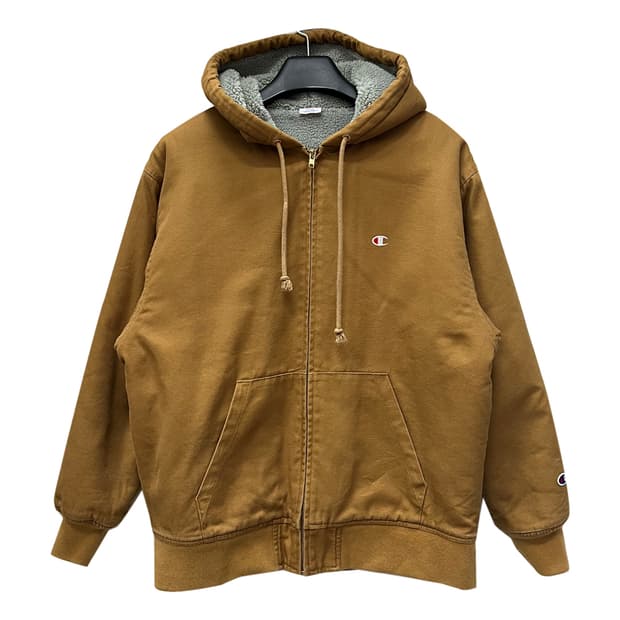 챔피온 후리스 안감 카멜 액티브 후드 집업 자켓 L