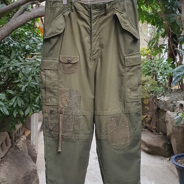 m65팬츠 빈티지 커스텀[ 업그레이드버전/ 에시드머드/하드워싱/썬페이딩]