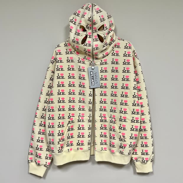 [M]애슐리 윌리엄스 26ss 아이 하트 미 버터플라이 후드집업/옐로우