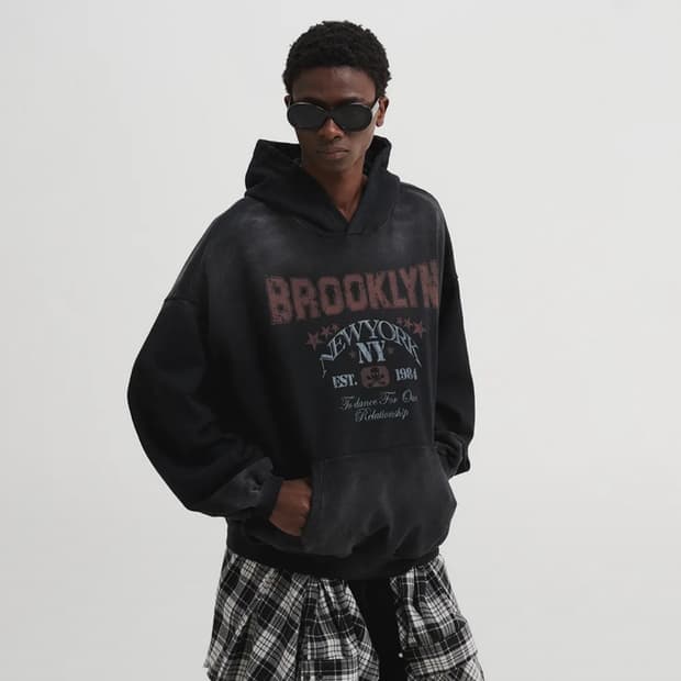 DNSR 썰파 다잉 브루클린 후디 블랙