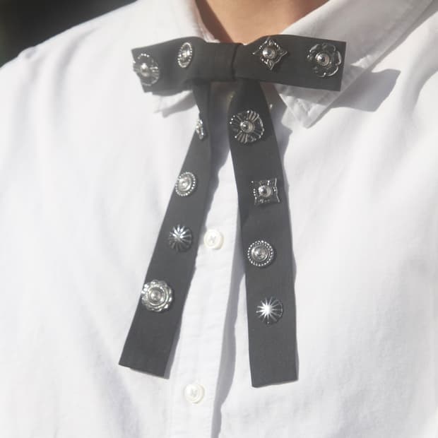 토가 웨스턴 콘쵸 리본 타이 브로치